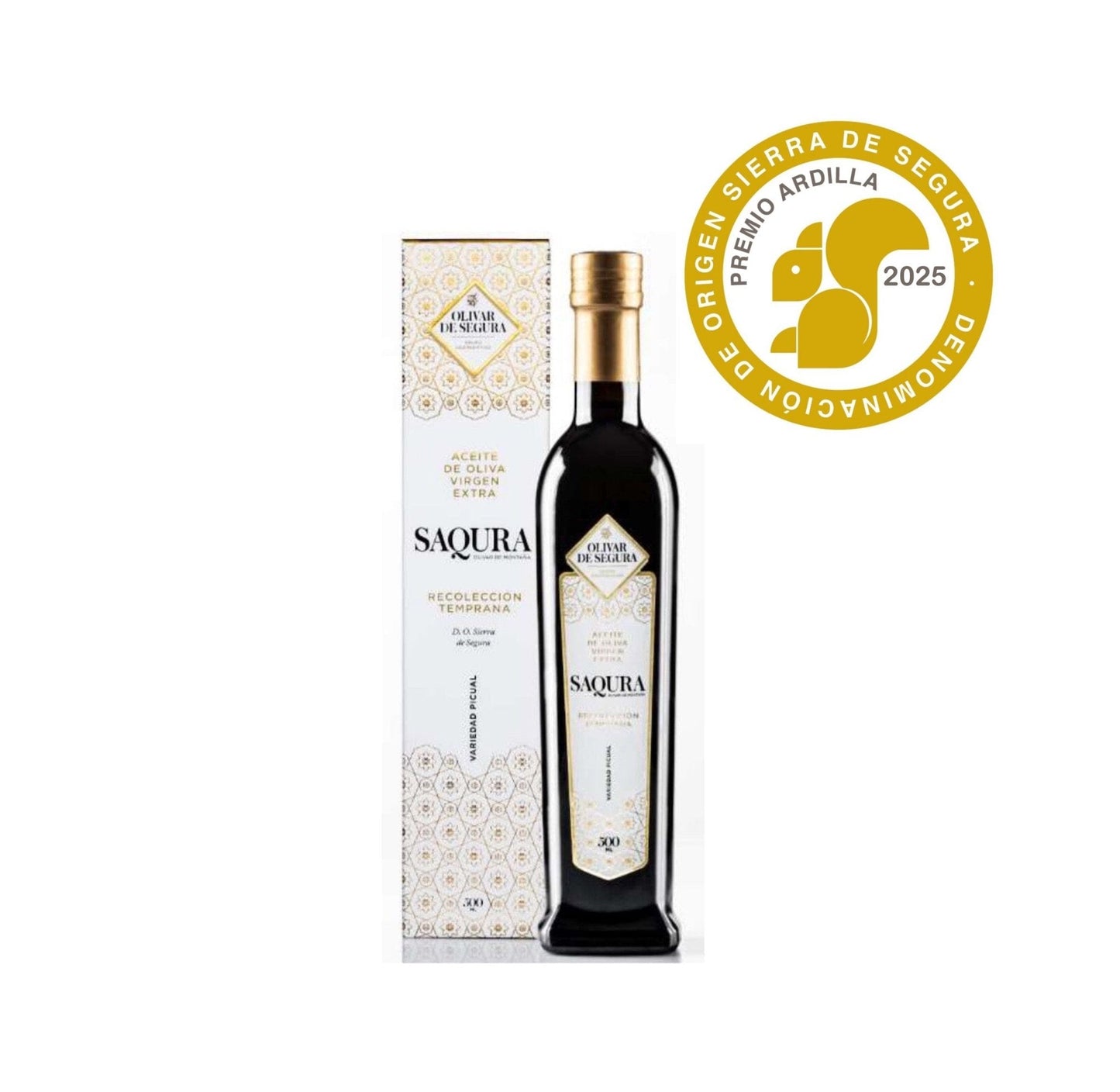 De Saqura wint de Premio Ardilla 2025: beste olijfolie 2025 uit de Sierra de Segura - Casa Gomez - Spaanse biologische extra vierge olijfolie