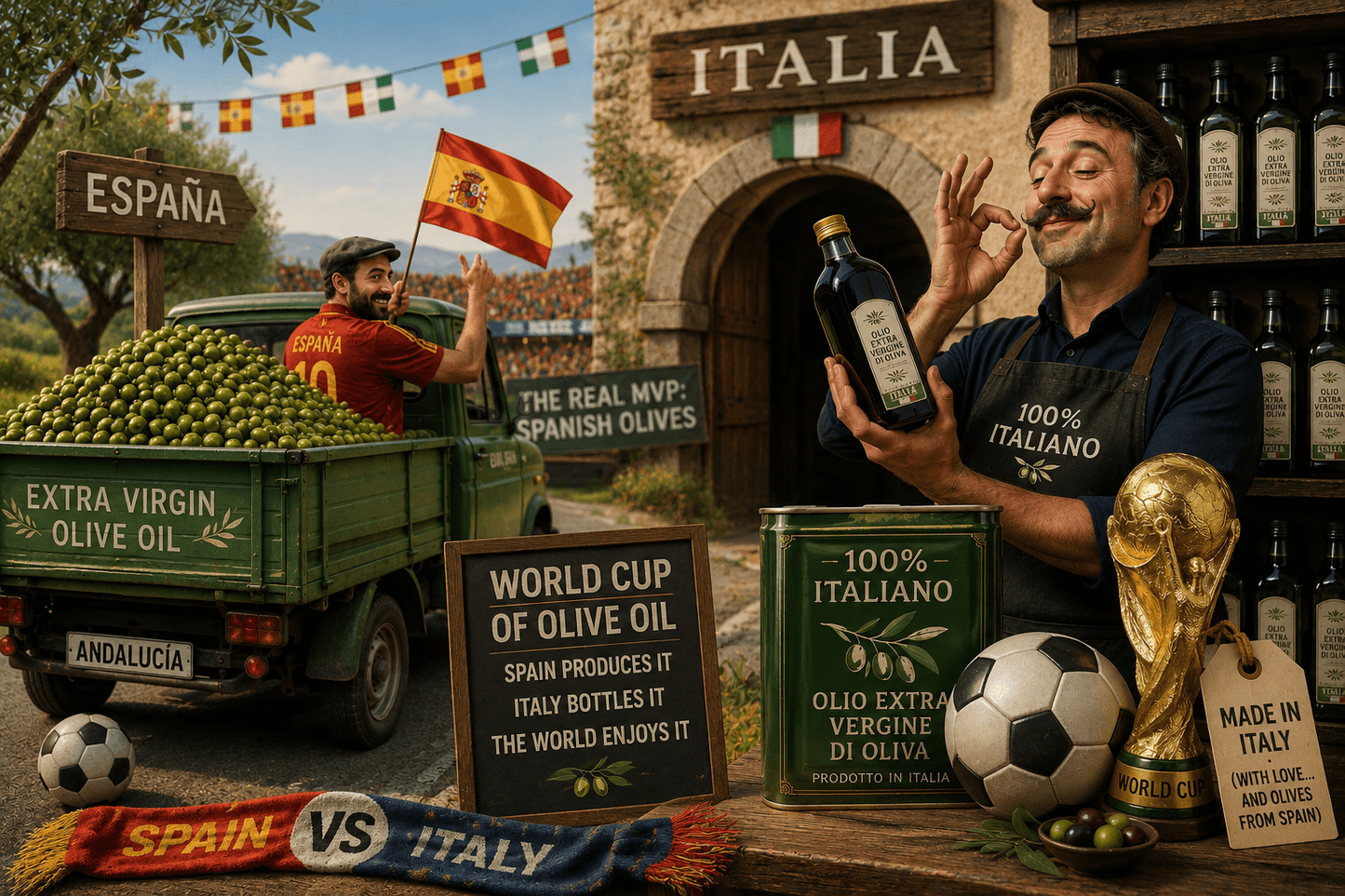 Hoe Italiaans is Italiaanse olijfolie eigenlijk? - Casa Gomez - Spaanse biologische extra vierge olijfolie