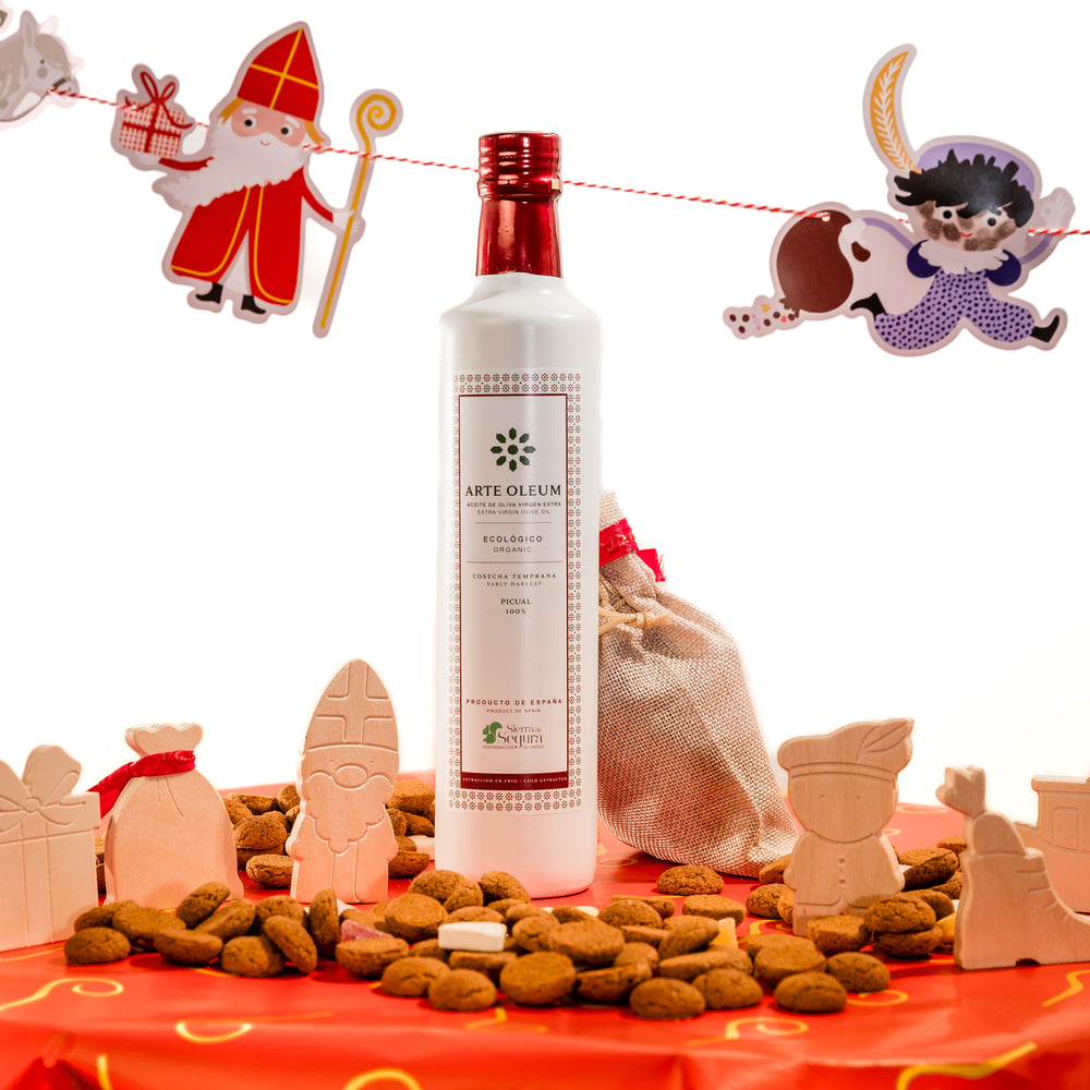 
                      
                        Casa Gomez biologische extra vierge olijfolie Arte Oleum Sinterklaas Cadeau
                      
                    