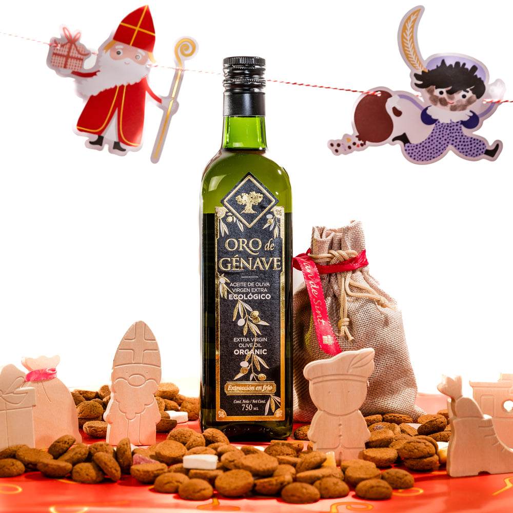
                      
                        Casa Gomez extra vierge olijfolie Oro de Genave 750ml Sinterklaas Cadeau
                      
                    