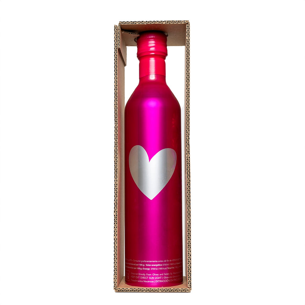 
                      
                        1e Oogstdag Extra Vierge Olijfolie van Señoríos de Relleu by Agatha Ruiz de la Prada (limited edition) in geschenk verpakking met hart
                      
                    
