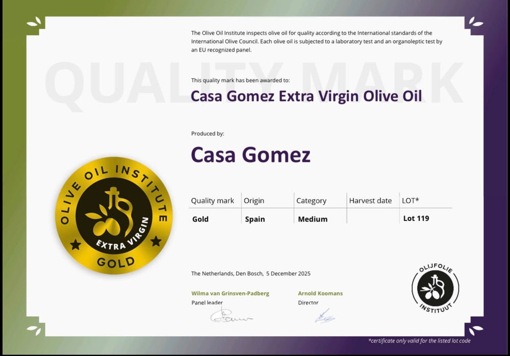 
                      
                        Casa Gomez Extra Vierge olijfolie - Casa Gomez - Spaanse biologische extra vierge olijfolie
                      
                    