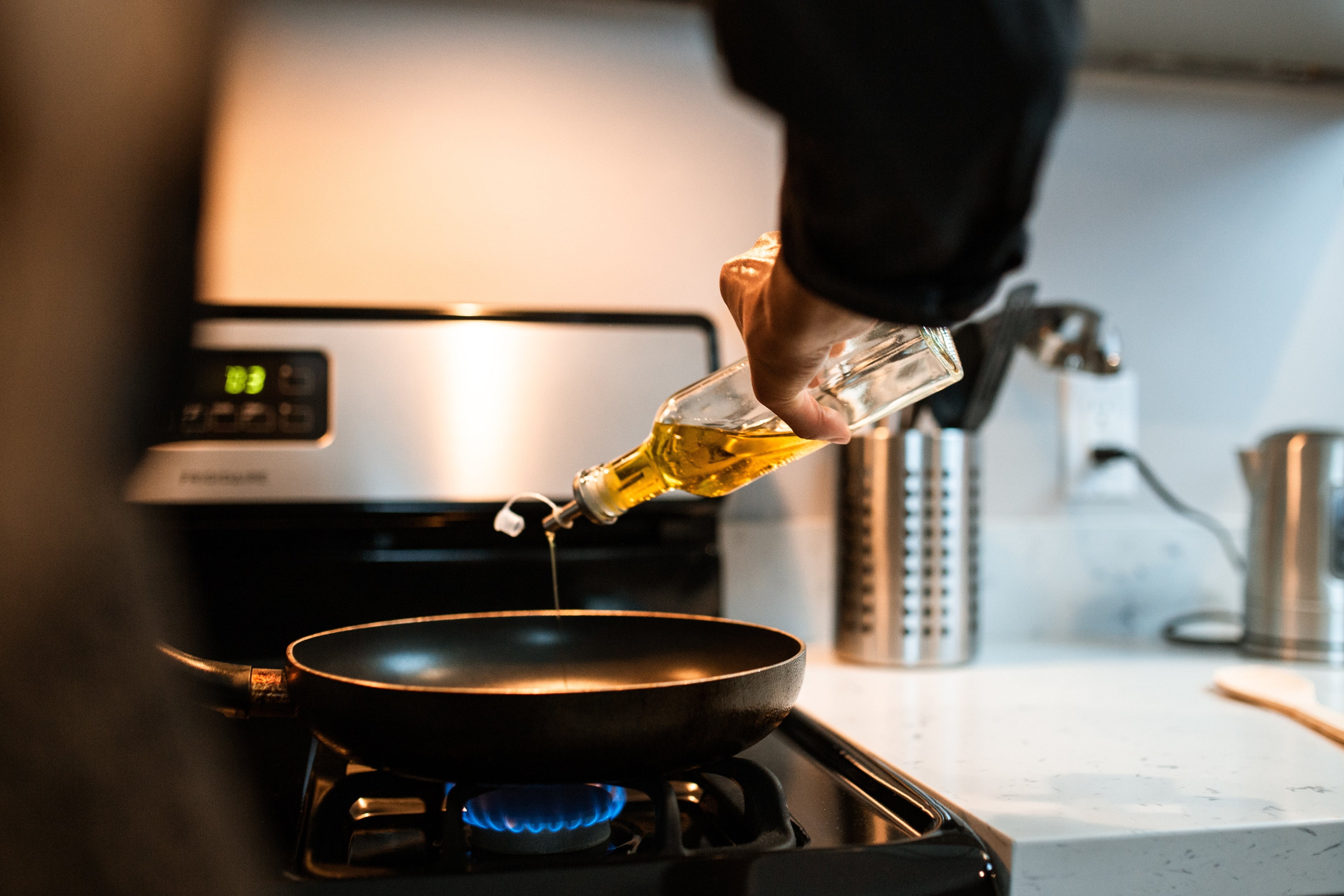 Extra virgen olijfolie om mee te bakken, grillen en braden