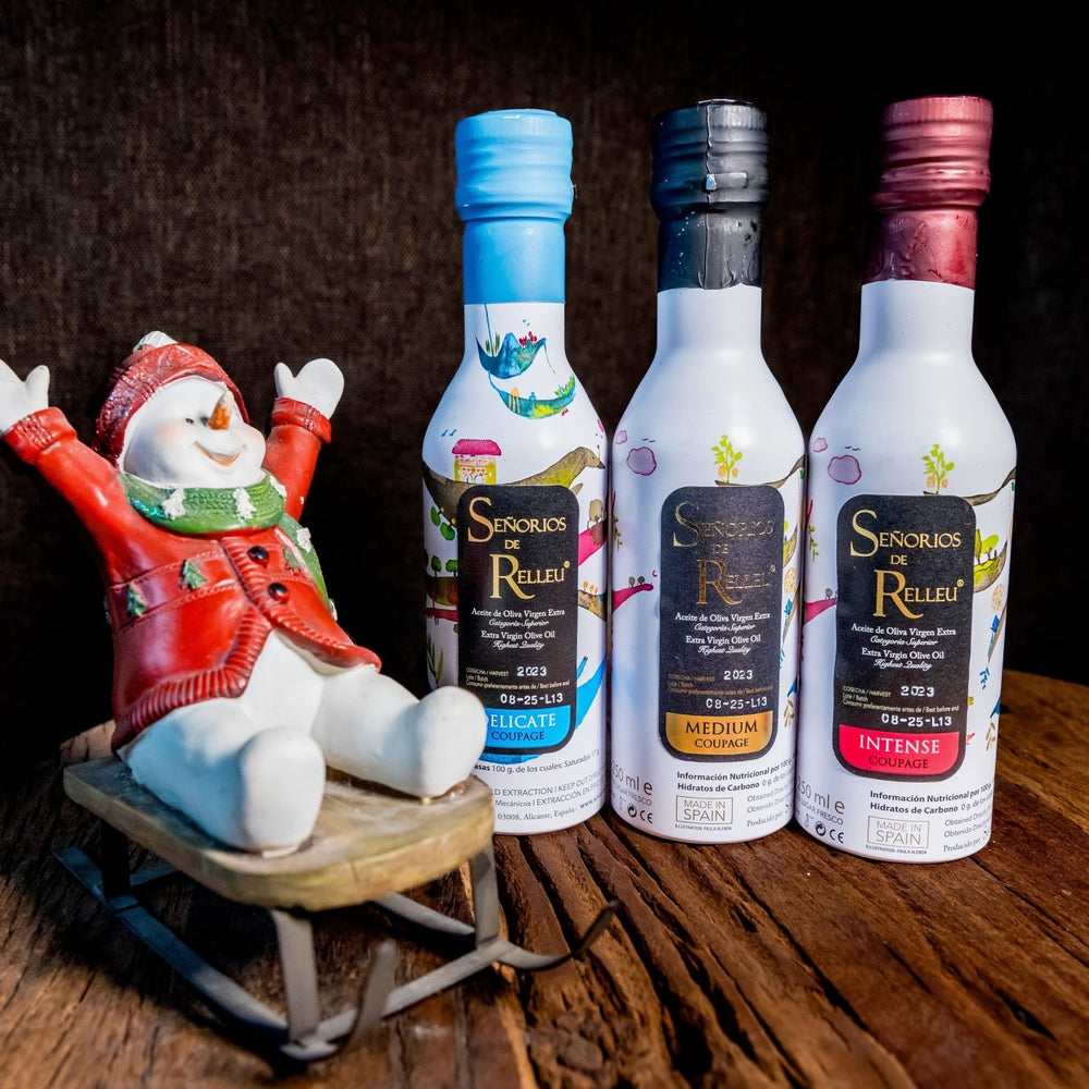 
                      
                        Proefpakket Señoríos de Relleu – 3x250ml Extra Vierge Olijfolie - Casa Gomez - Spaanse biologische extra vierge olijfolie
                      
                    