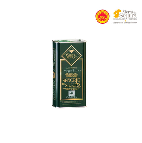 Señorío de Segura extra vierge olijfolie, blikje van 500 ml