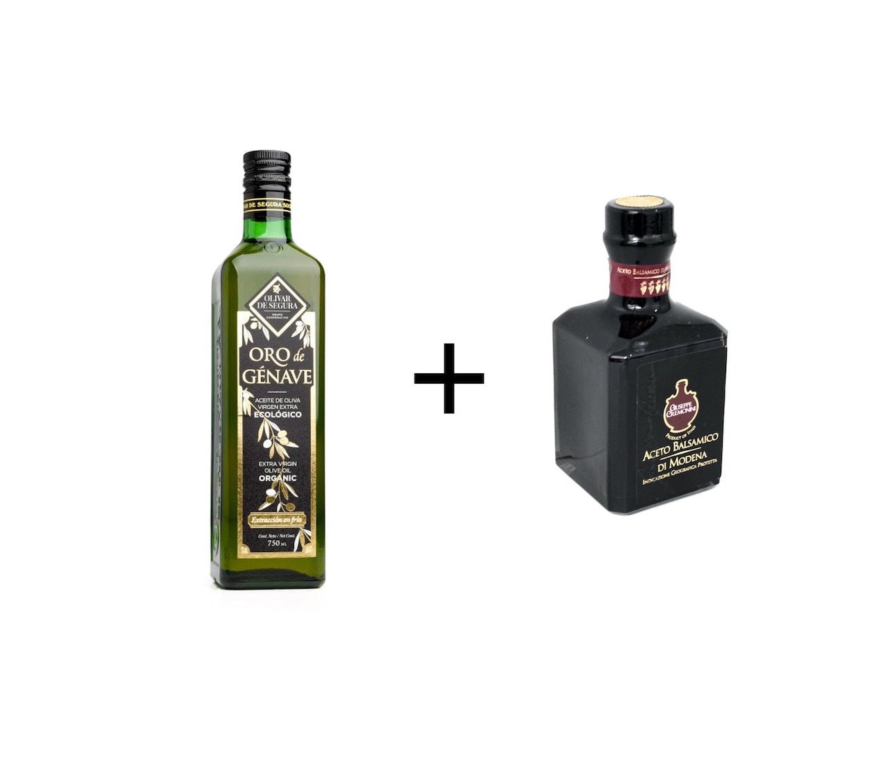 Voordeelpakket: Biologische extra vierge olijfolie Oro de Genave en Balsamico Azijn uit Modena - Casa Gomez - Spaanse biologische extra vierge olijfolie